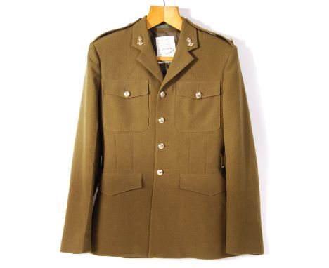 A 20th century QEII ' Royal Engineers ' uniform dress jacket. Royal Engineers buttons, with original makers label to inside '