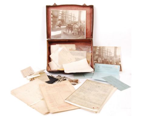 A collection of WWI First World War ephemera relating to Reginald Alfred Roger Cheesman to include; Certificate of Service Of