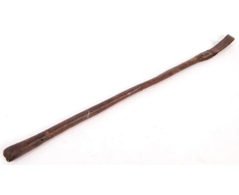 An original WWI First World War believed German leather bound riding crop. Hooped leather handle to top. Removed from The Som