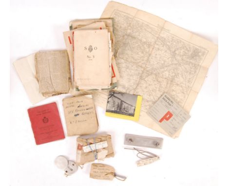 An incredible collection of WWII Second World War 'bring back' memorabilia, all pertaining to a Sapper Batten 14756473 No.1 S