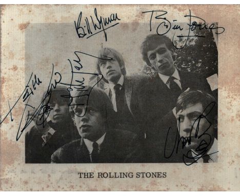 Rolling Stones signed 6x4inch black and white photo. Some discolouration. Good condition. All autographs come with a Certific