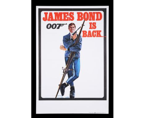 Two UK Double Crown posters for "On Her Majesty's Secret Service" (1969). Although printed separately, these posters were des