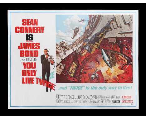 US Subway "Style-A" poster for "You Only Live Twice" (1967). The poster is unfolded and looks to have never been used. It rem