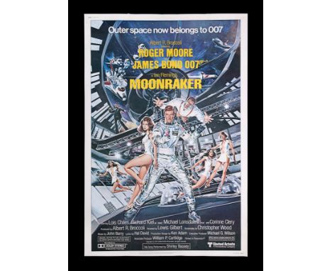 US 40x60 poster for "Moonraker" (1979). These 40x60 posters were produced in relatively small numbers.40" x 60" (101.5 x 152.