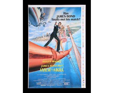 UK One-Sheet Printer's Proof poster for "A View To A Kill" (1985). We do not believe this concept was ever put into productio