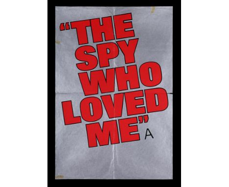 Two UK Double-Crown posters for "The Spy Who Loved Me" (1977), one text based and the other showing Roger Moore and Barbara B
