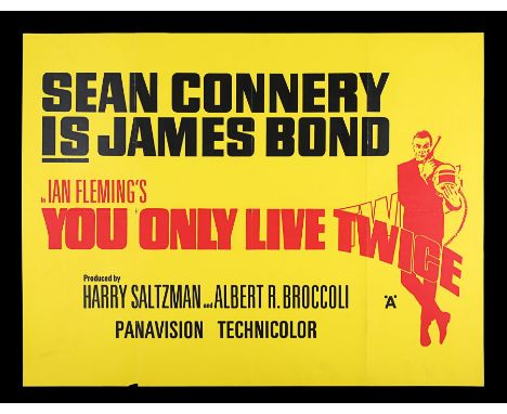UK Quad Advance poster for "You Only Live Twice" (1967). Like most Advance posters, this poster presents a simple design. The