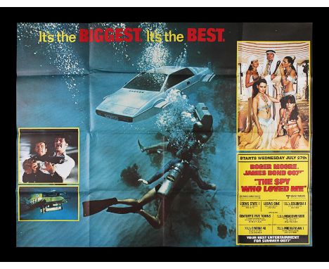 US Subway "Lotus" Advance poster for "The Spy Who Loved Me" (1977). Presenting the underwater Lotus centre stage, the poster 