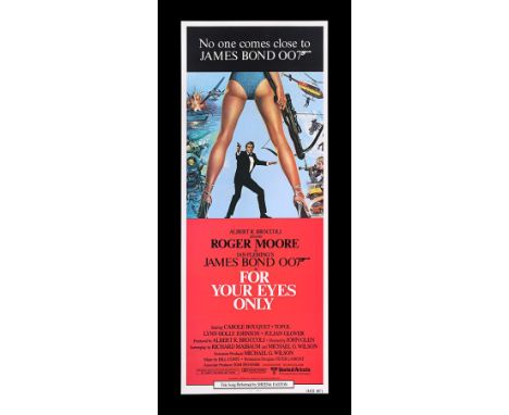 US Insert "International" poster for "For Your Eyes Only" (1981). The "International" variant poster incorporates the Bysouth