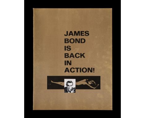 Special US Premiere "Golden" programme for "Goldfinger" (1964). This fold out programme was produced for the New York premier
