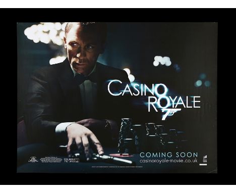 Three UK Quad double-sided posters for the debut Daniel Craig James Bond film "Casino Royale" (2006). Included are the two va