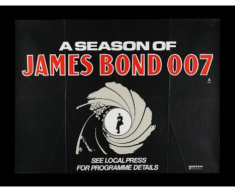 UK Quad "Festival" poster for "A Season Of James Bond 007" (1975). Launched at the London Pavilion, May-June 1975, the season
