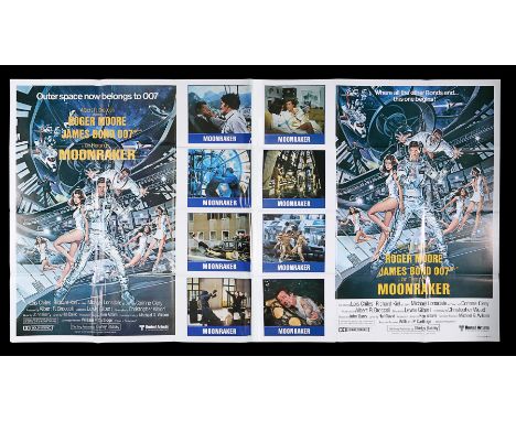 US One-Stop "English" poster for "Moonraker" (1979) designed for use in English speaking territories overseas. This poster lo