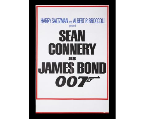 UK Double-Crown Poster for "Diamonds Are Forever" (1971), this being a text based poster that was used for the debut release 