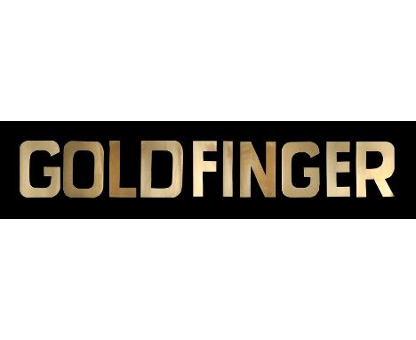 US Gold title display for "Goldfinger" (1964). The US press book for the film advised various marketing initiatives including