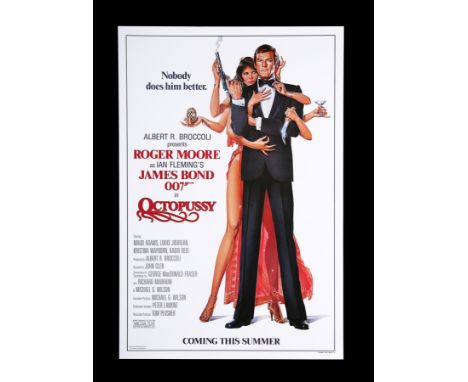 US One-Sheet "Style-B" Advance poster for "Octopussy" (1983). This Daniel Goozee Advance design shows Bond with an eight-arme