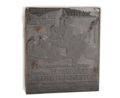 Complete Printer's Block for "Thunderball" (1965). The printer's block shows the McGinnis poster illustration and is for a pr