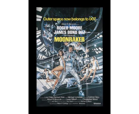 UK Bus Stop poster for "Moonraker" (1979). This is a relatively scarce UK poster format for this title.40" x 60" (101.5 x 152