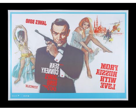 UK Quad poster for "From Russia With Love" (1963), this being for the 2009 "Park Circus" re-release of the film. During the p