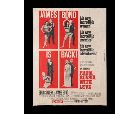 US 30x40 poster for "From Russia With Love" (1963). This poster format is scarce. Such posters were printed on card stock. Al