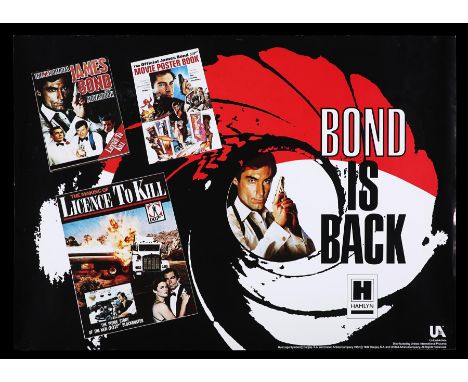 UK Hamlyn poster for "Licence To Kill" (1989), this being a tie-in with the UK book publishers, the poster exhibiting three o