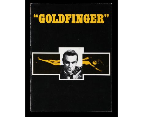 US Souvenir programme for "Goldfinger" (1964). The programme contains some interesting informal photos and was printed in 196