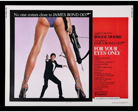 US Half-Sheet poster for "For Your Eyes Only" (1981). This poster remains unfolded.22" x 28" (56 x 71 cm)Condition: GoodUnres