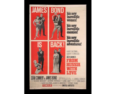 US 40x60 "Style-Z" poster for "From Russia With Love" (1963). Like the alternate "Style-Y" 40x60 poster for the film, the "St