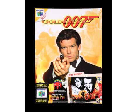 Nintendo Promo poster, for "GoldenEye" (1995), this being for the release of the associated computer game in 1997. It is thou
