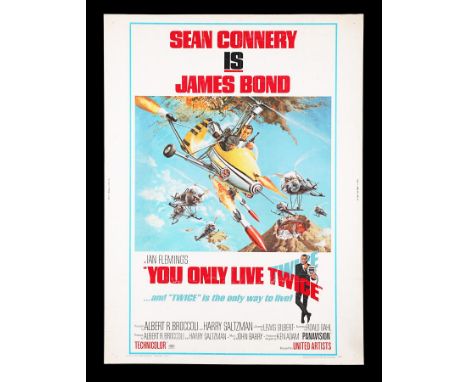US 30x40 "Style-B" poster for "You Only Live Twice" (1967). Although this poster has general creasing, this mostly affects th