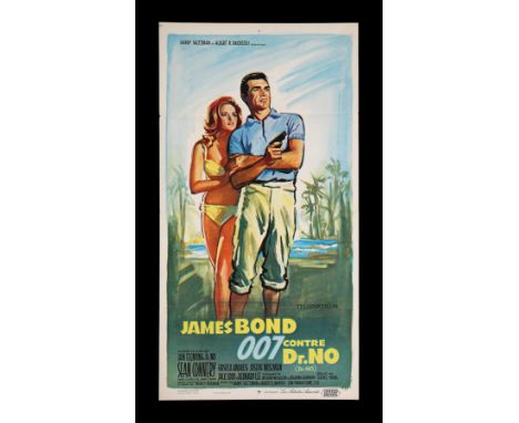 French Insert poster for "Dr. No" (1962), this being a scarce French poster format for the first release of the film in Franc