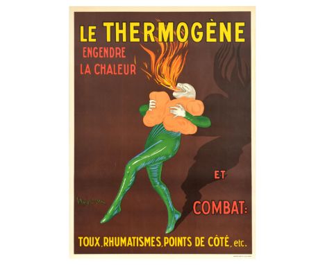 Original vintage advertising poster by the renowned poster artist Leonetto Cappiello (1875-1942): Le Thermogene engendre la c