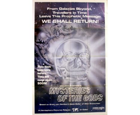 Original vintage movie poster for the film Mysteries of the Gods / Miracles of the Gods / Botschaft der Gotter starring Willi