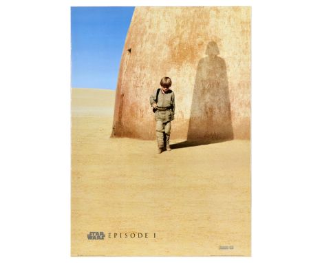Officially issued commercial reproduction poster for Star Wars Episode I The Phantom Menace directed by George Lucas - Design