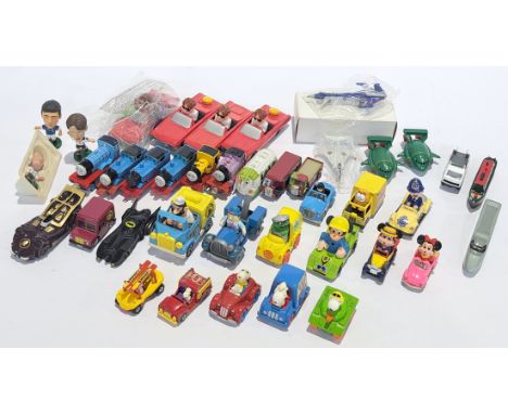 ERTL, Guisval, Corgi &amp; similar, an unboxed TV &amp; Film related vehicle group. Although unchecked for completeness, cond