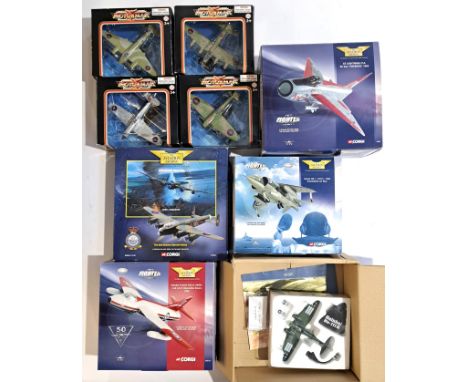 Corgi, Atlas &amp; Motormax, a boxed Military Aircraft group to include Aviation Archive Series, Classic Fighters Series and 