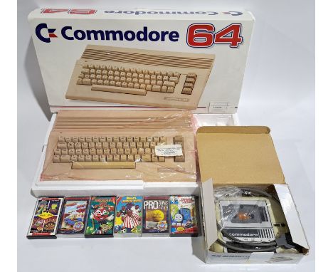 Commodore 64, Tape Drive &amp; games. Untested &amp;&nbsp;unchecked for completeness condition generally appears to be Good&n