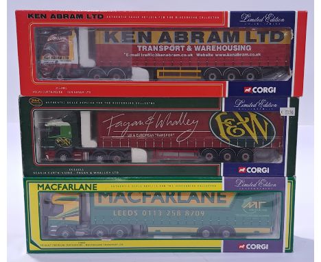 Corgi&nbsp;a boxed trio of 1/50 scale trucks to include CC12411, CC12211 and CC75602. Conditions generally appear&nbsp;Excell
