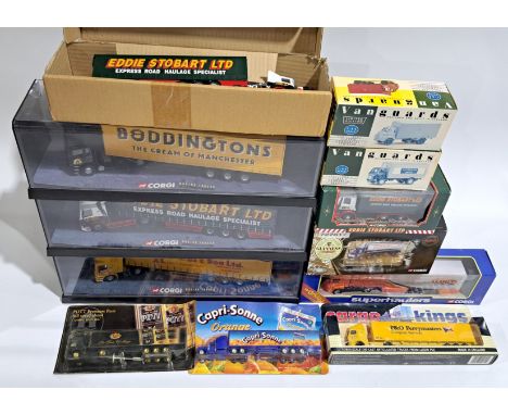 Corgi, Vanguards &amp; similar, a boxed Commercial group comprising of Truck Trailer models &amp; similar.&nbsp;Although unch