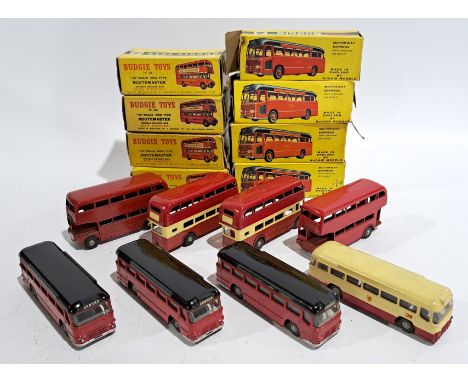 Budgie Routemaster Bus &amp; Motorway Express, a boxed group. Although unchecked for completeness condition generally appears