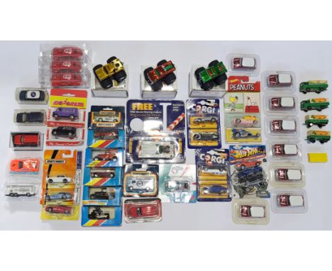 Corgi, Matchbox, Majorette &amp; similar, a mostly boxed &amp; carded vehicle group. Conditions generally appear to be Good t