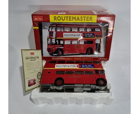 Sun Star a boxed 1/24 scale 2901 RM8-VLT 8 The Original Routemaster. Although unchecked for completeness condition generally&