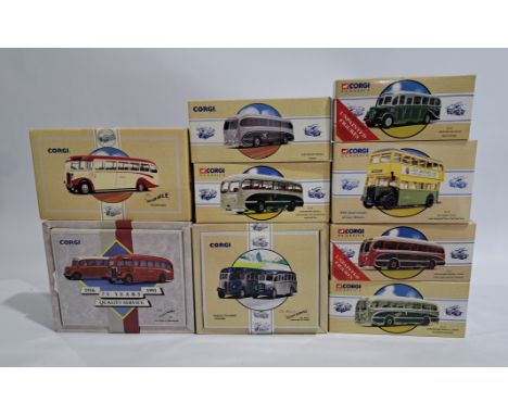 Corgi Classics boxed Bus &amp; Coach related group. Although unchecked for completeness condition generally&nbsp;appears to b