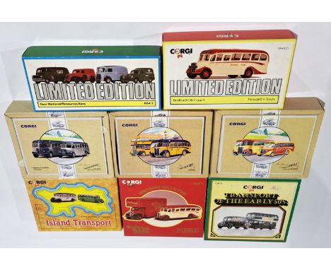 Corgi Bus &amp; Coach related boxed group.&nbsp; Although unchecked for completeness condition generally appears to be Excell