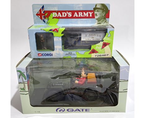 Corgi &amp; Gate Film &amp; TV Comedy boxed pair of vehicles; Laurel &amp; Hardy &amp; Dad&rsquo;s Army. Although unchecked f