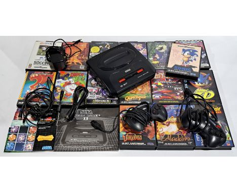 Sega Megadrive II Games Console, controllers &amp; games. Untested &amp;&nbsp;unchecked for completeness condition generally 