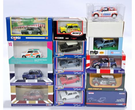 Corgi, a boxed 1:36 scale Mini group. Although unchecked for completeness, conditions generally appear to be Excellent to Nea