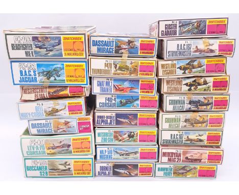 Matchbox, a boxed group of 1:72 scale Military Aircraft Kits. Conditions although not checked for completeness or correctness