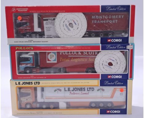 Corgi&nbsp;a boxed trio of 1/50 scale trucks to include CC12916, CC76401 and CC12908. Conditions generally appear&nbsp;Excell