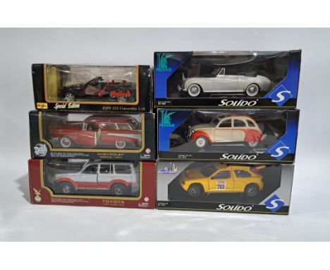 Solido, Maisto &amp; similar, a boxed group of cars.&nbsp; Although unchecked for completeness condition generally appears to